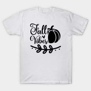 Fall Vibes Simple Lettering T-Shirt